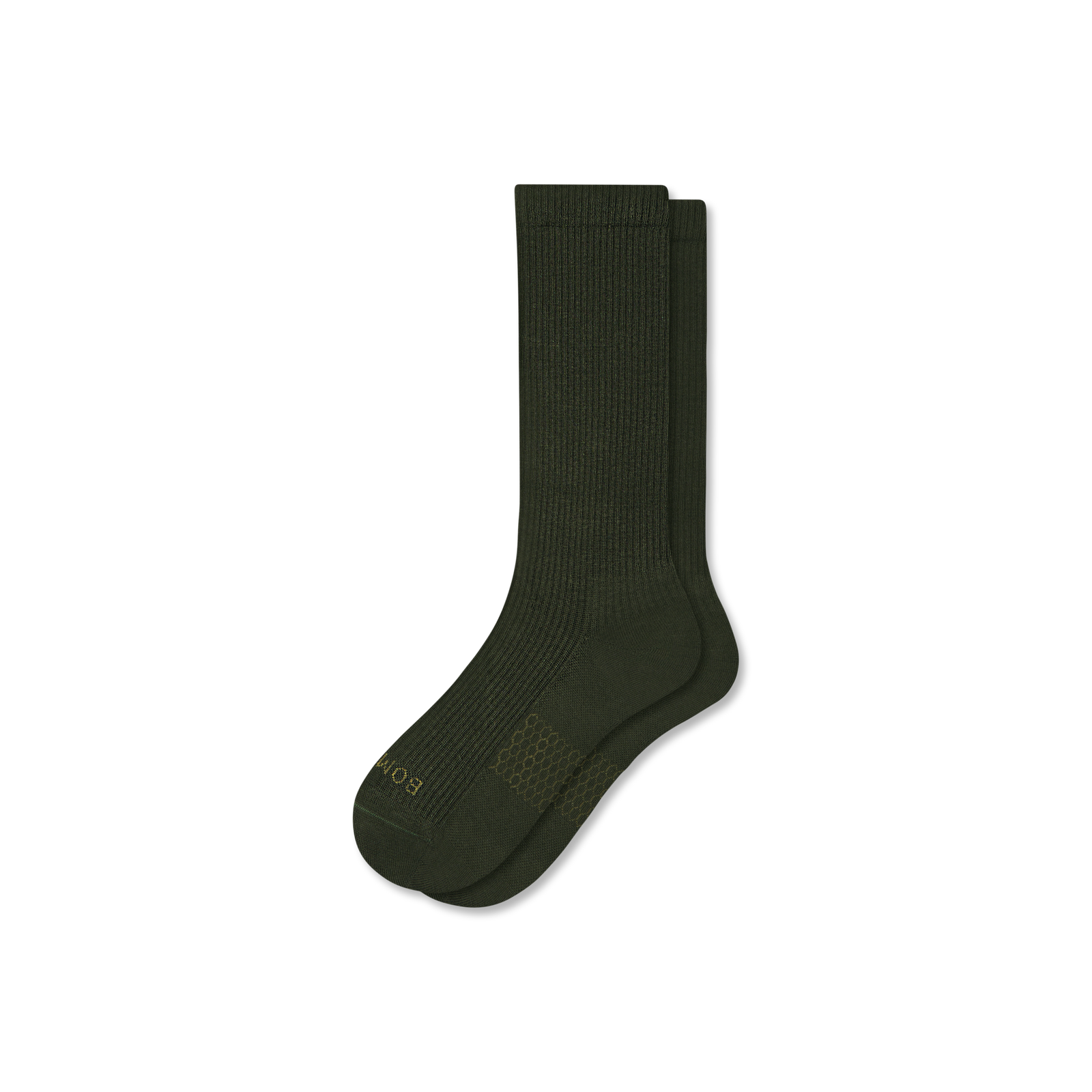 Modern Rib Calf Socks - midnight olive L [10034]