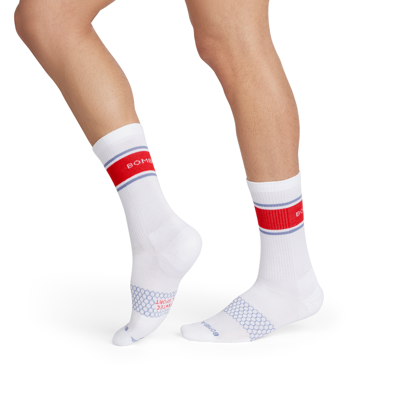 All-Purpose Performance Calf Socks - white crimson MO1 [10064]
