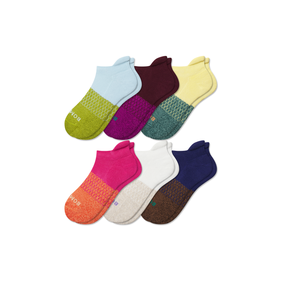Youth Marl Ankle Sock 6-Pack - Easy Travel Fit