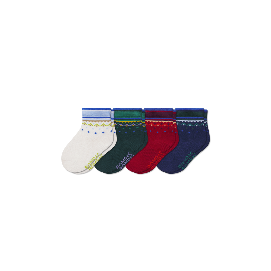 Toddler Lightweight Calf Sock 4-Pack - Daily Wear