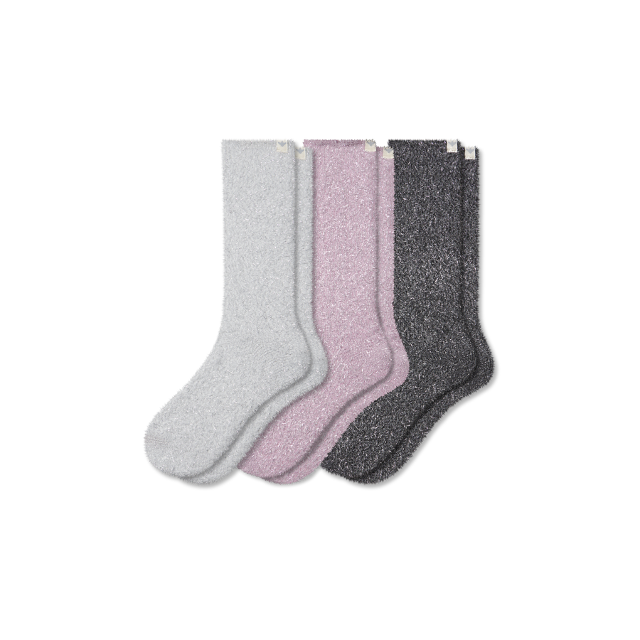 Women's Fuzzy Sock 3-Pack - Fresh Trail Pair