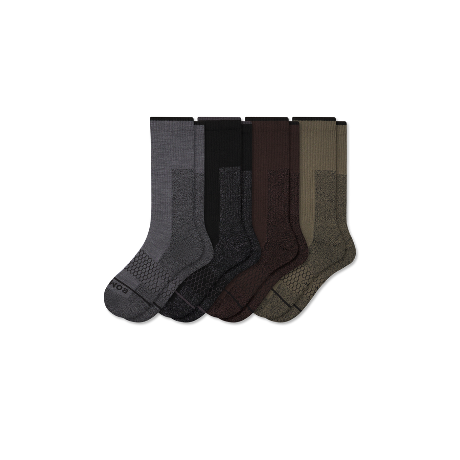 Women's Ultra Strong Merino Blend Calf Sock 4-Pack - Steady Court Fit