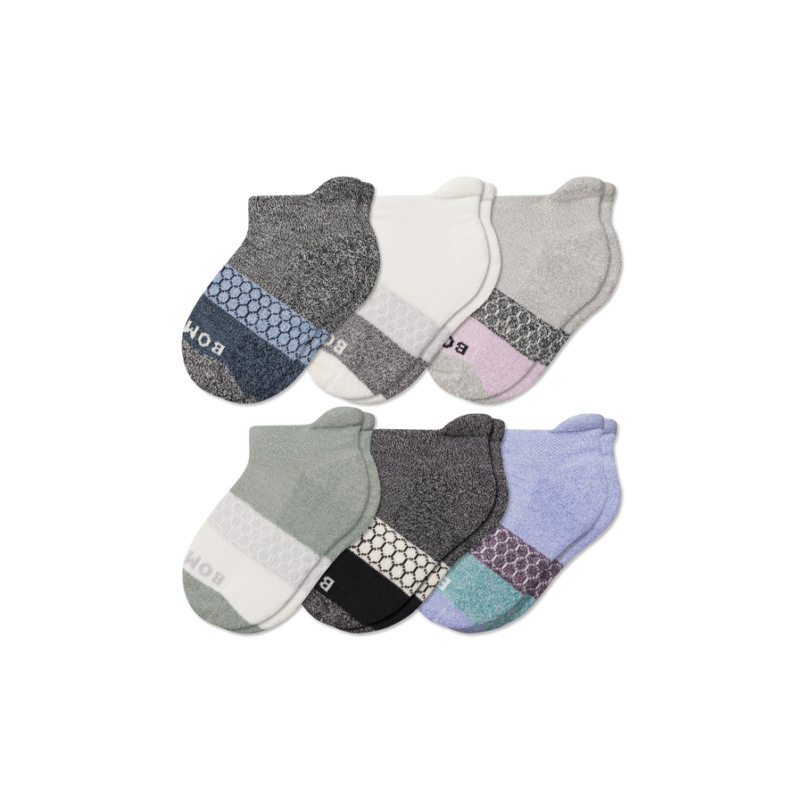 Junior Tri-Block Ankle Sock 6-Pack - Everyday Trail Pair
