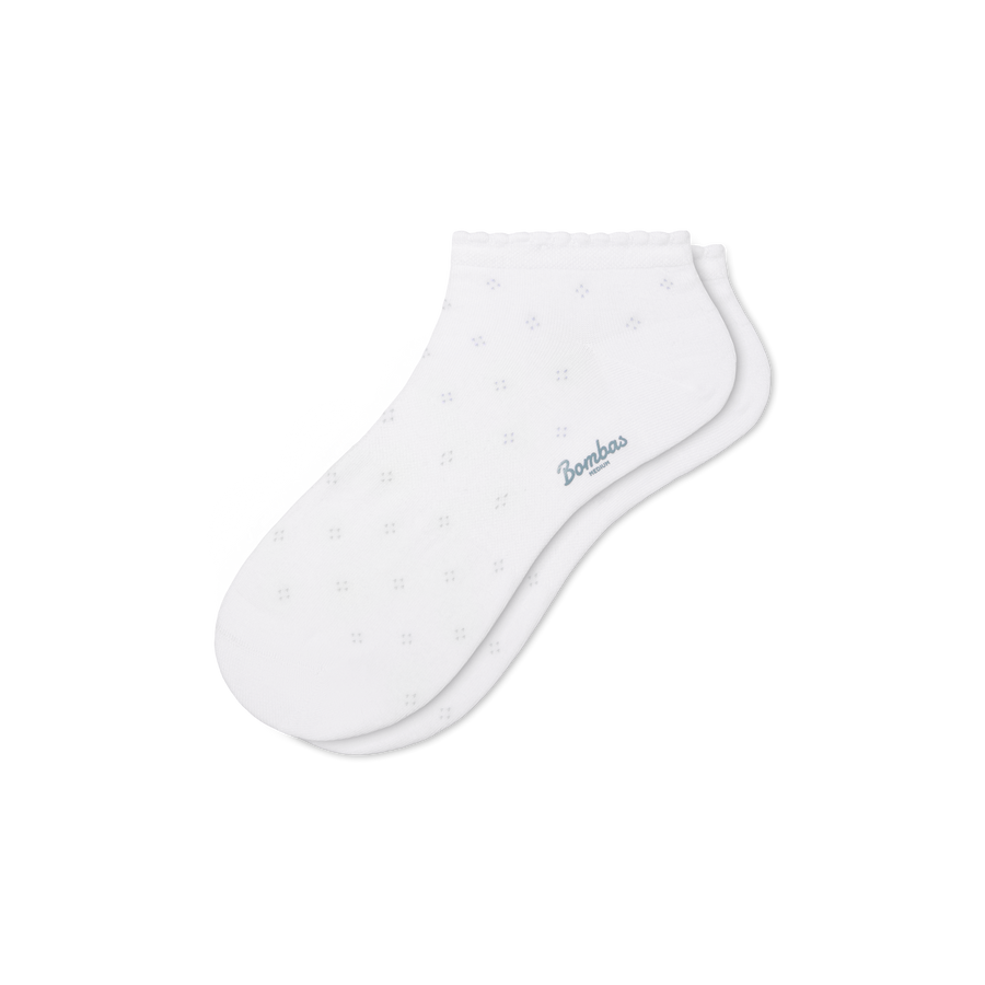 Women’s Scallop Lightweight Ankle Socks - Weekend Studio Support
