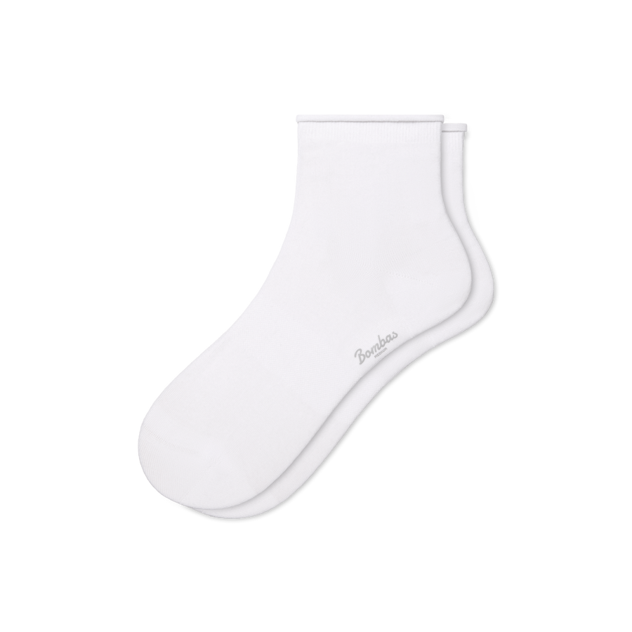 Women’s Roll Top Quarter Socks - Classic School Move