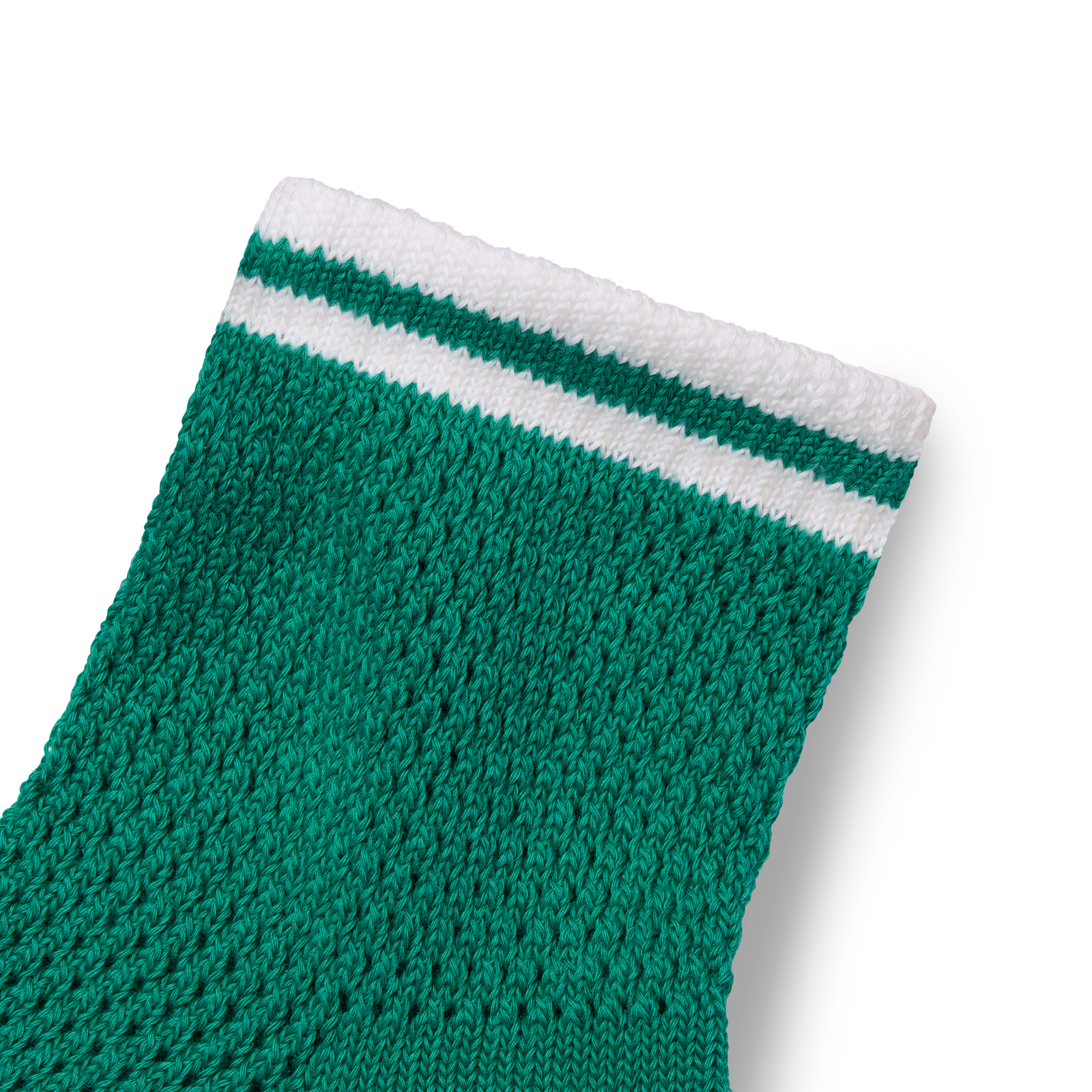 Open Knit Quarter Socks - Kelly Green Detail [10427]