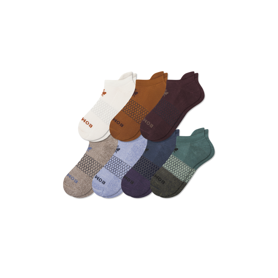 Men's Week of Bombas Ankle Sock 7-Pack - Studio Low Cut Cushion