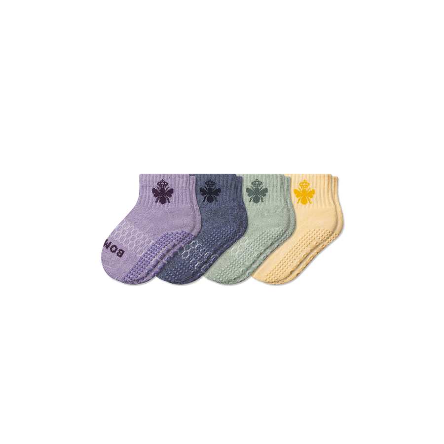 Toddler Marl Gripper Calf Sock 4-Pack - Active Office Support