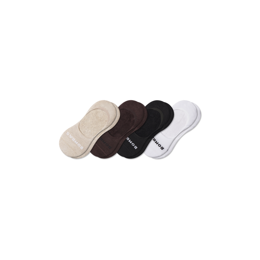 Men's Mid-Cut Cushioned No Show Sock 4-Pack - Everyday Crew Comfort