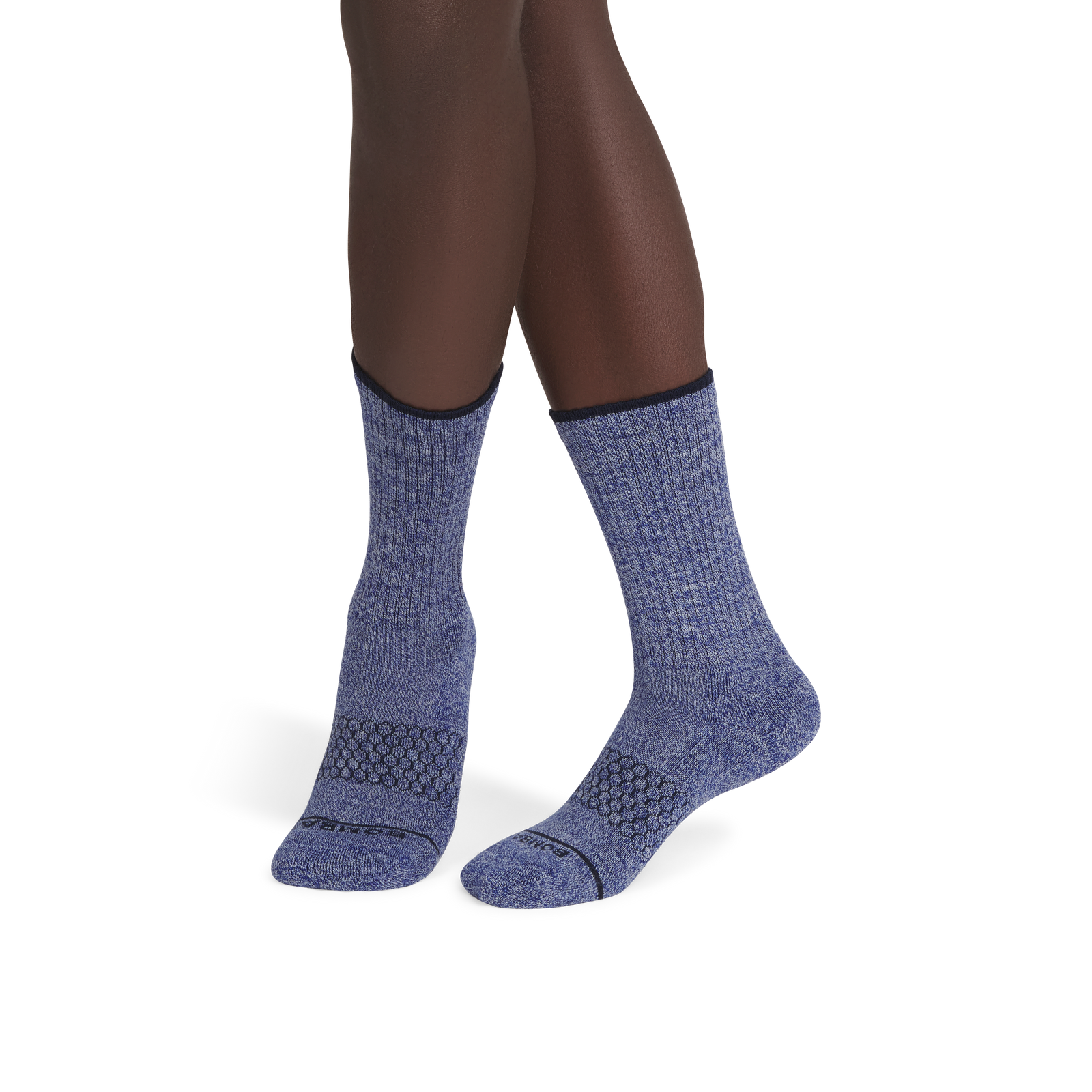 Men's Merino Wool Blend Calf Socks - Glacier Blue MO1 [10632]