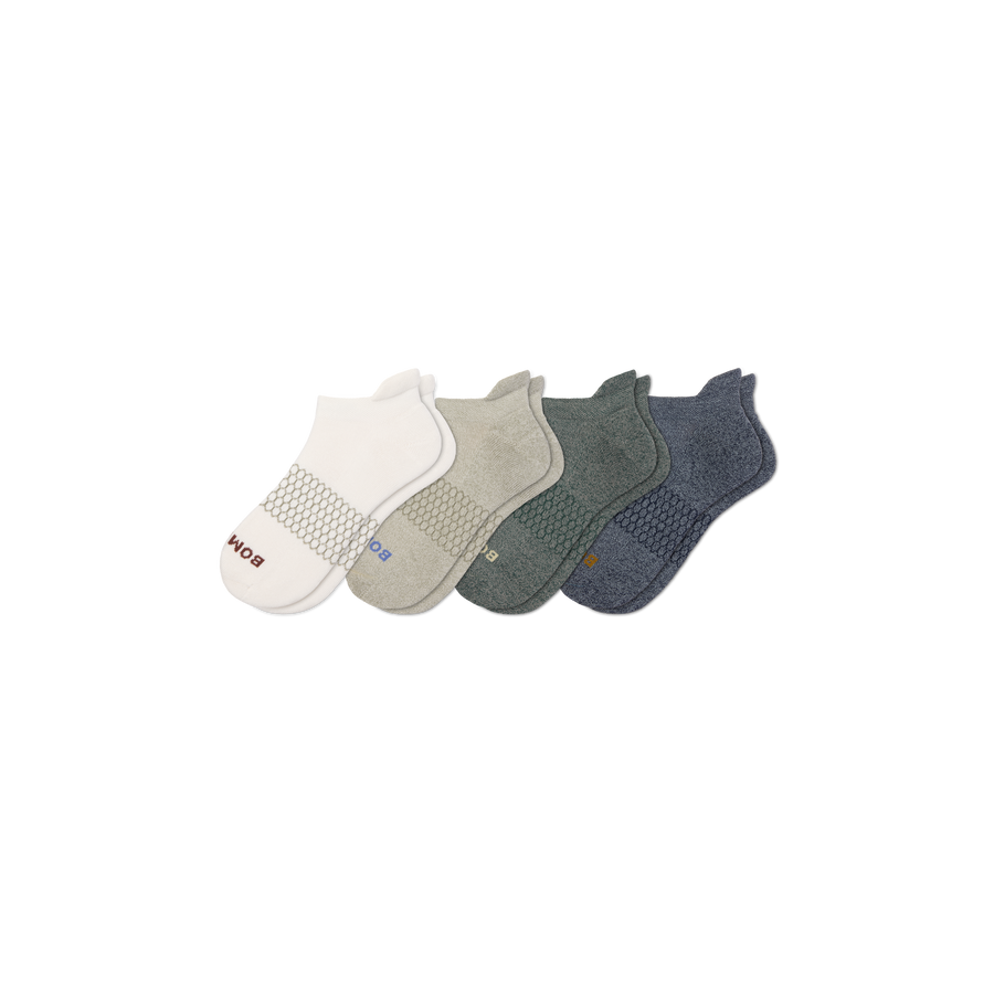 Men's Solids Ankle Sock 4-Pack - Cushion Court Step