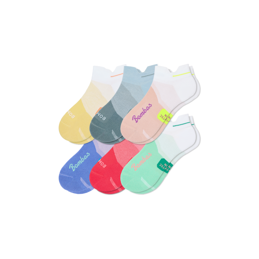 Women's Run Ankle Sock 6-Pack - Active Crew Fit