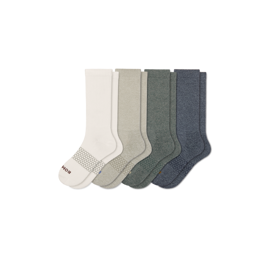 Men's Marl Calf Sock 4-Pack - Classic Court Fit
