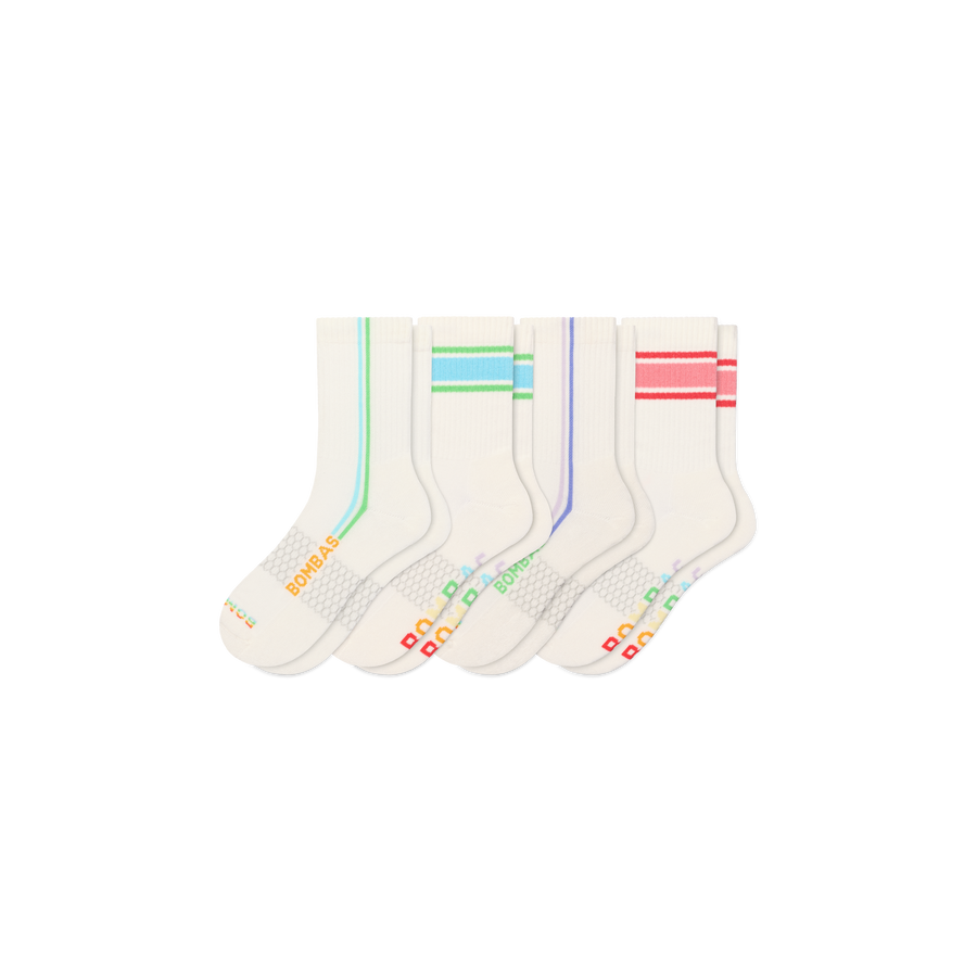 Pride Half Calf Sock 4-Pack - Cushion Court Comfort