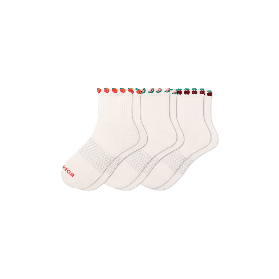 Women's Farmer's Market Quarter Sock 3-Pack - Cushion No Show Fit