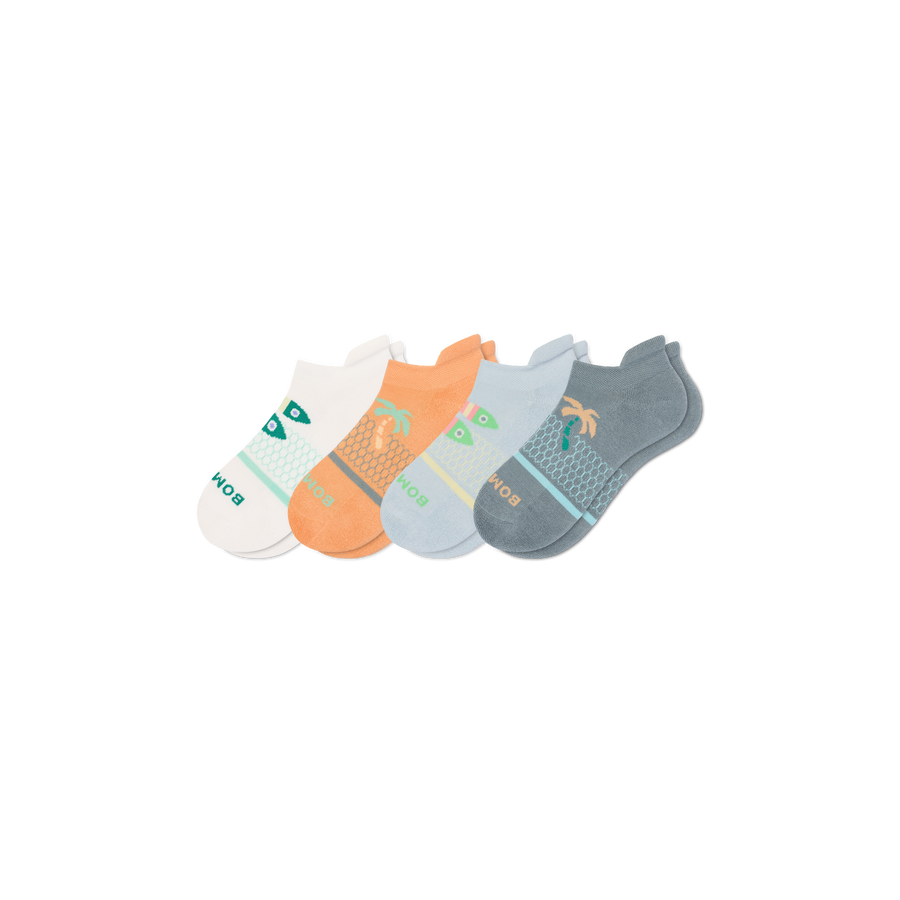 Youth Seaside Ankle Sock 4-Pack - Daily Ankle Support