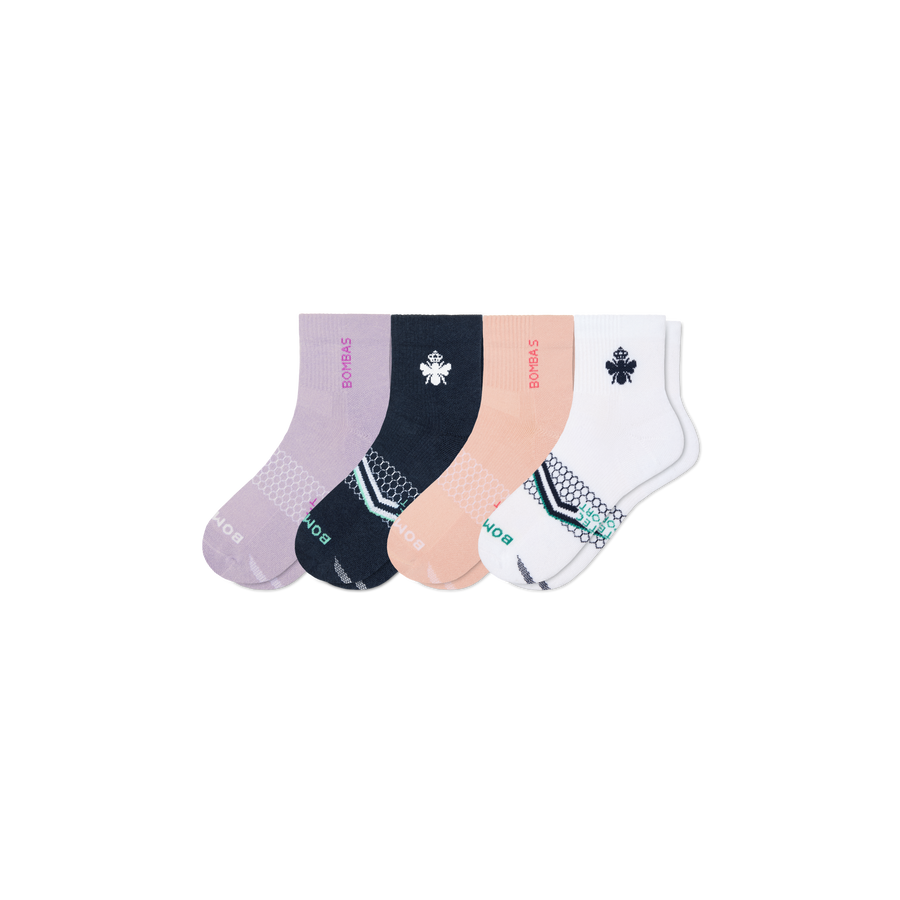 Women's All Sport Quarter Sock 4-Pack - Soft Ankle Move