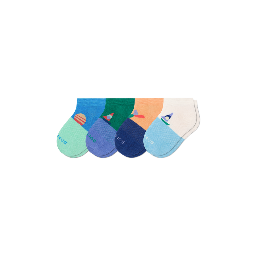 Junior Lightweight Ankle Sock 4-Pack - Steady Everyday Pair