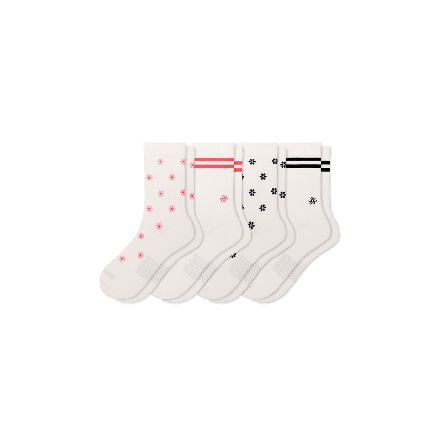 Women's Modern Rib Half Calf Sock 4-Pack - Soft Rotation