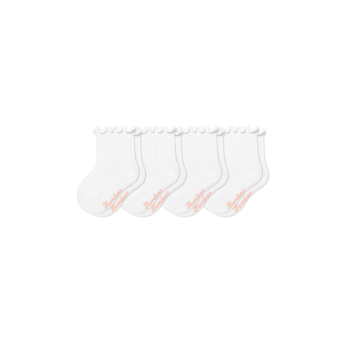 Baby Frilly Calf Socks (6-12 months) - white L [11320]