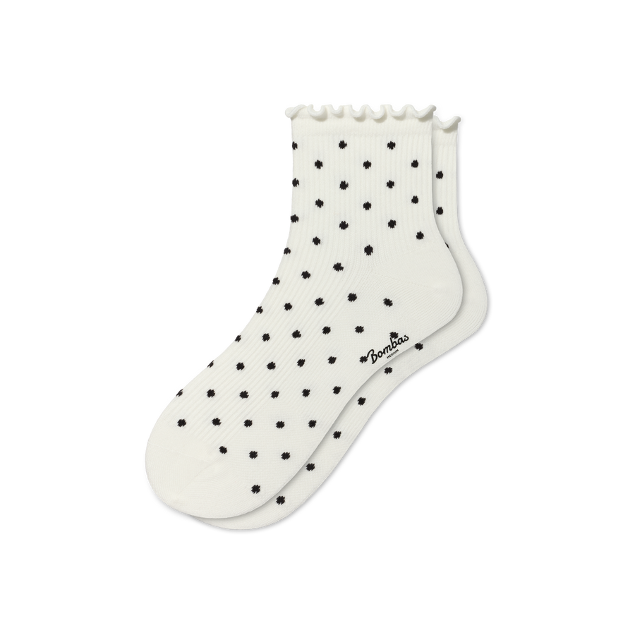 Women's Ruffle Rib Quarter Socks - Run Recovery Move