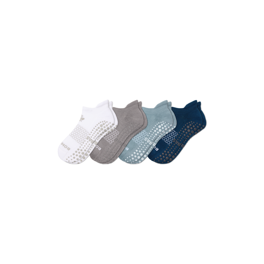 Men's Gripper Ankle Sock 4-Pack - Studio Lounge Comfort