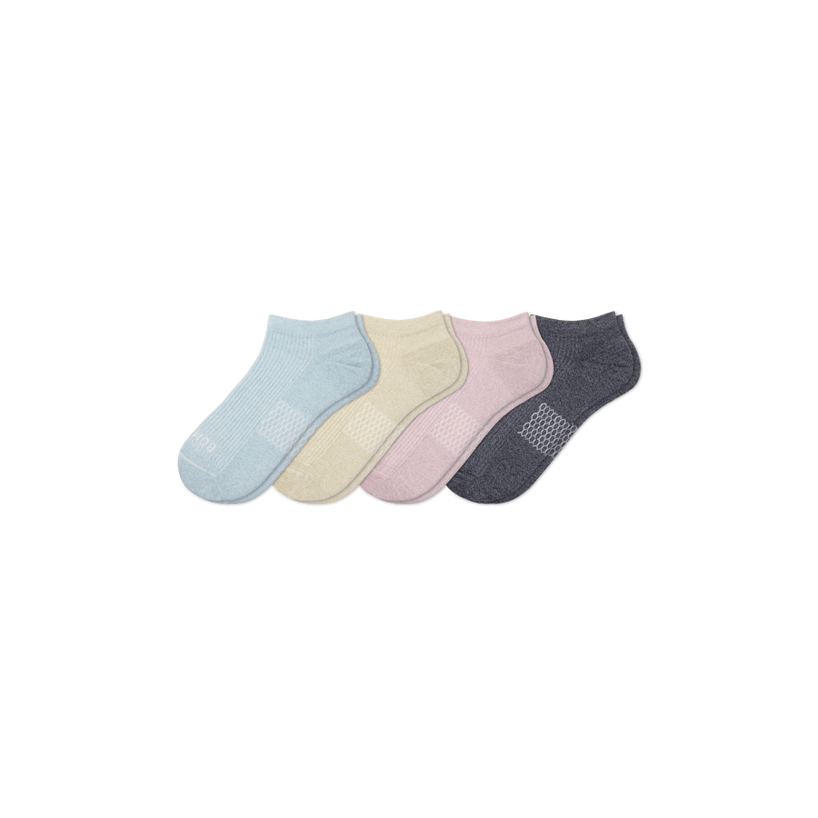 Women's Modern Rib Ankle Sock 4-Pack - Weekend Low Cut Step