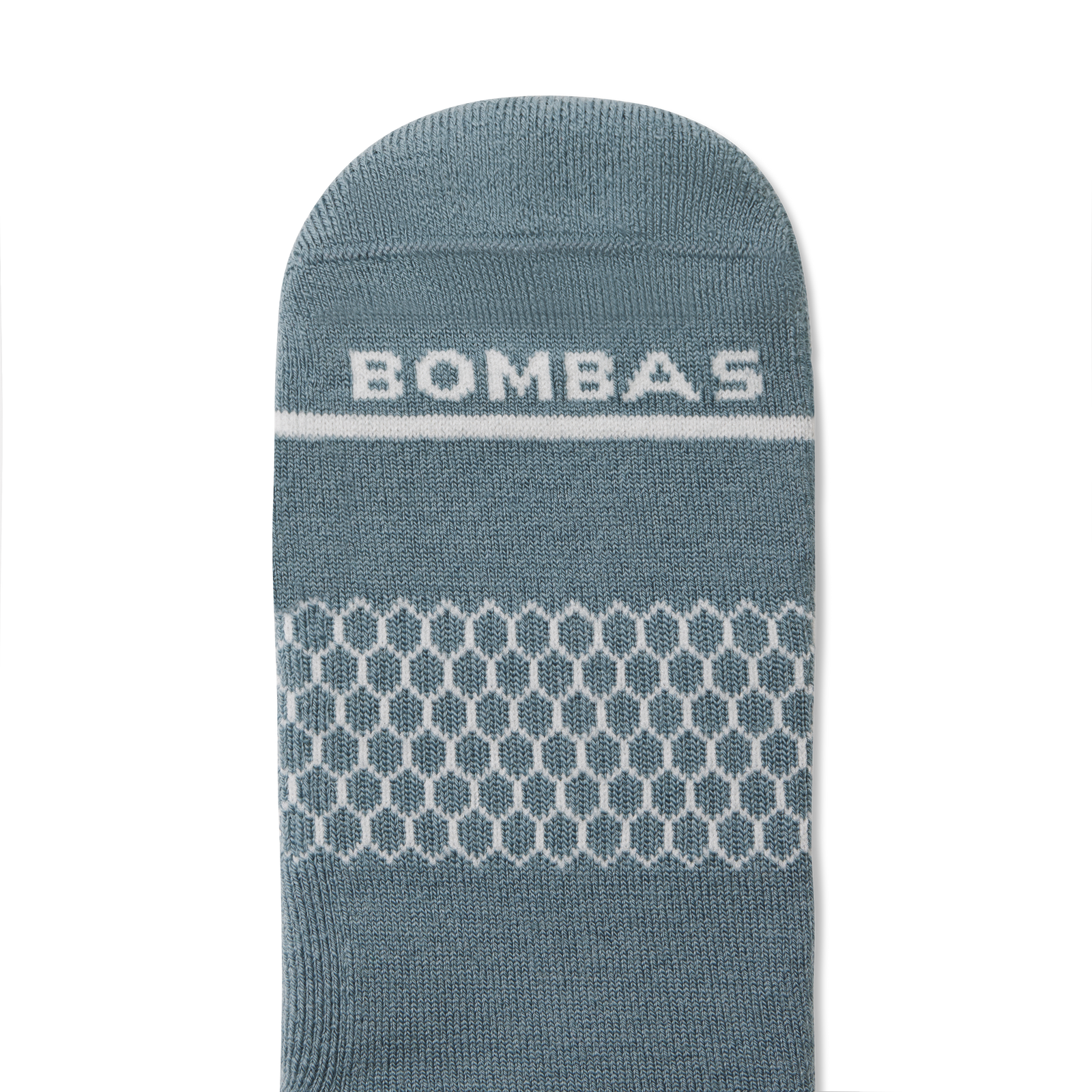 Merino Wool Blend Calf Socks - Grey Surf Detail [3535]
