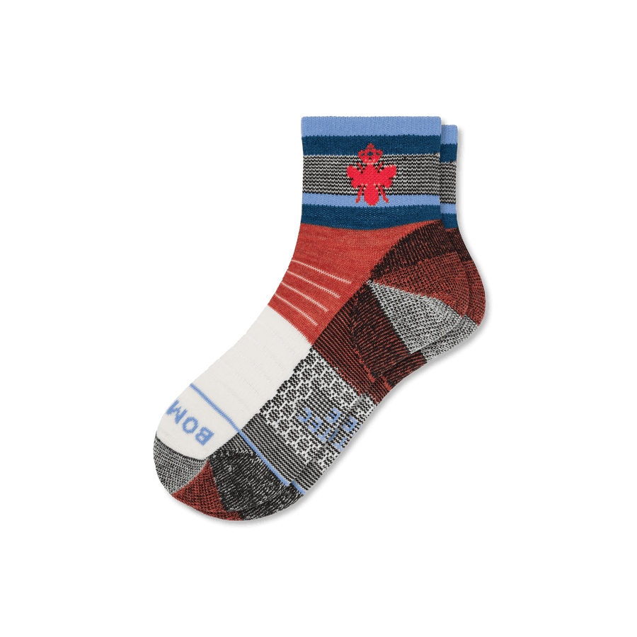 Cotopaxi x Bombas Merino Wool Blend Hiking Quarter Socks - Breathable Lounge Support
