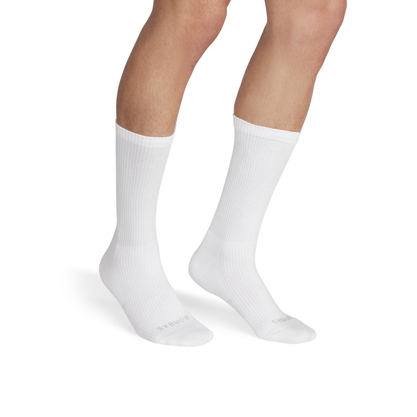 Modern Rib Calf Socks - Bright White MO1 [5701]