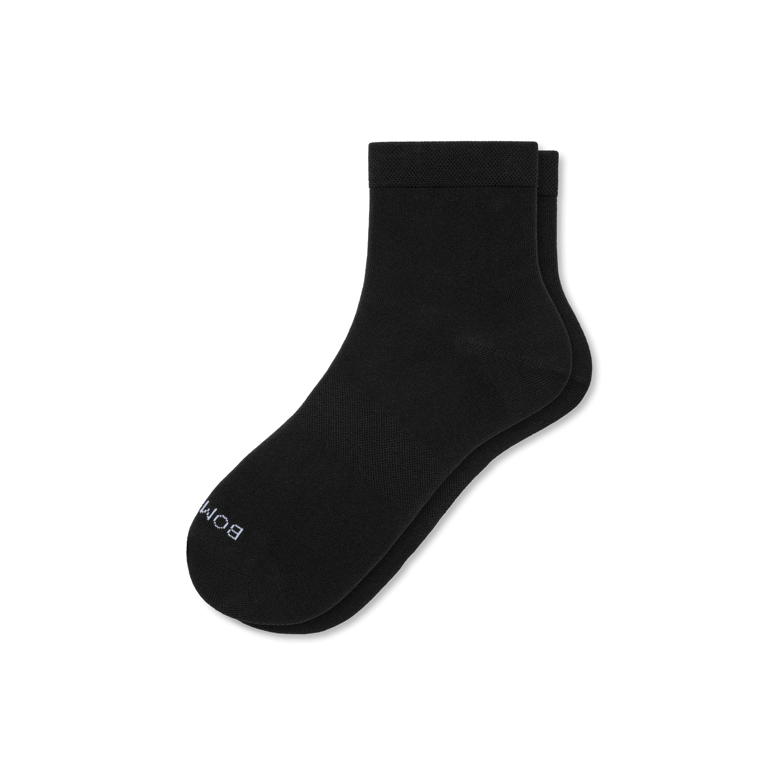 Women's Lightweight Quarter Socks - Black L [5859]