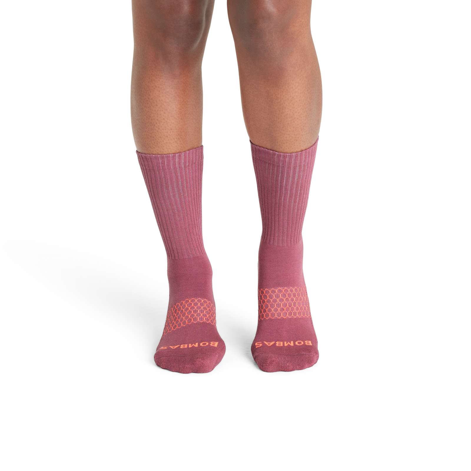 Solids Calf Sock Cherry Rose WO1