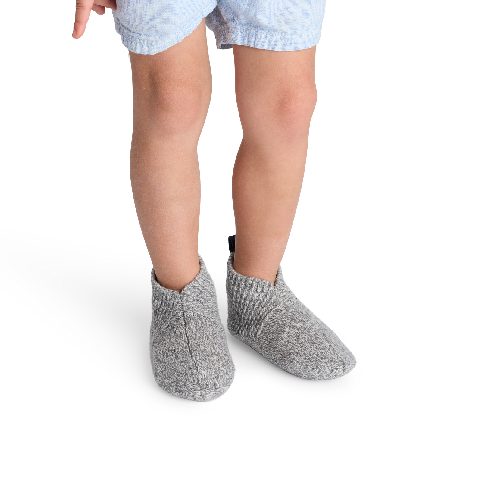 Toddler Marl Gripper Slipper - Medium Grey Heather TO1 [6721]