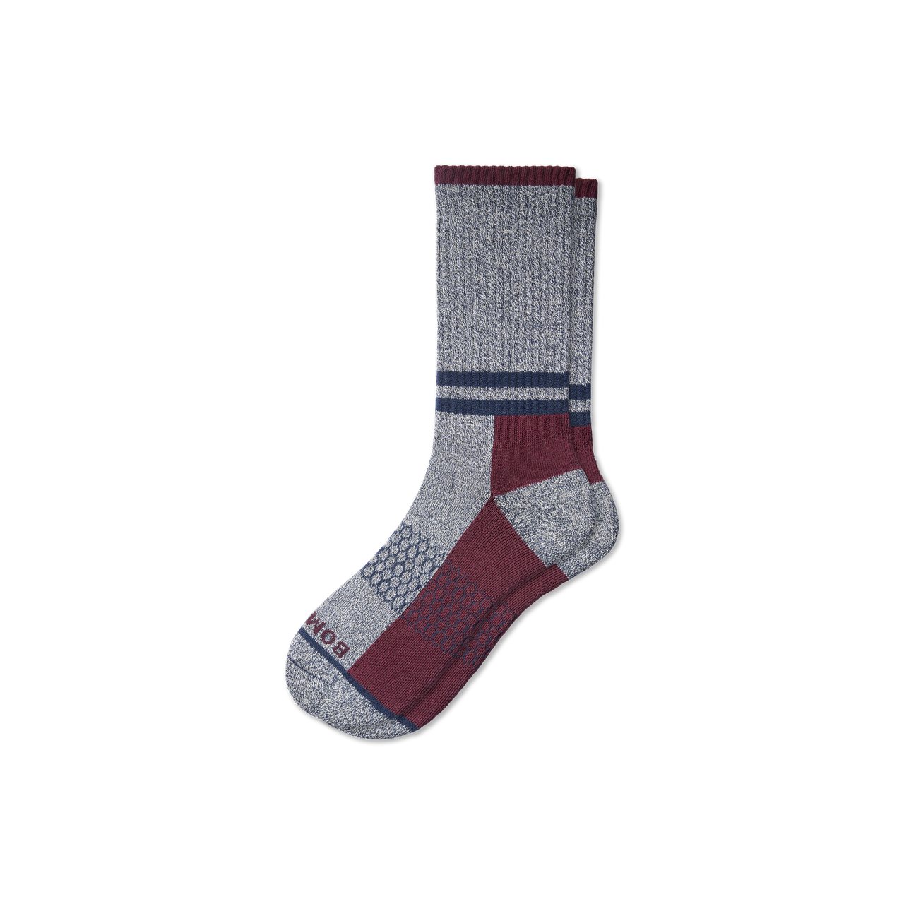 Men's Stripes Calf Socks Husk L