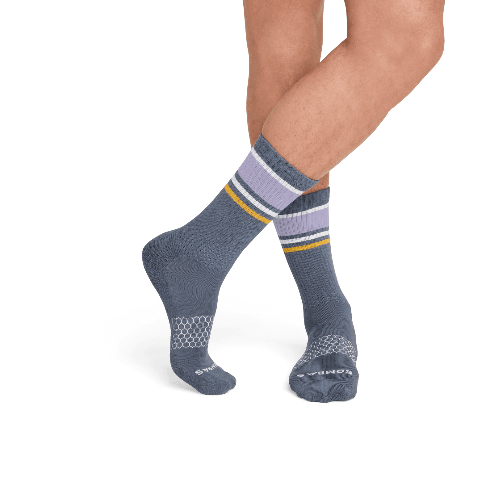 Striped Calf Socks storm--3-transparent