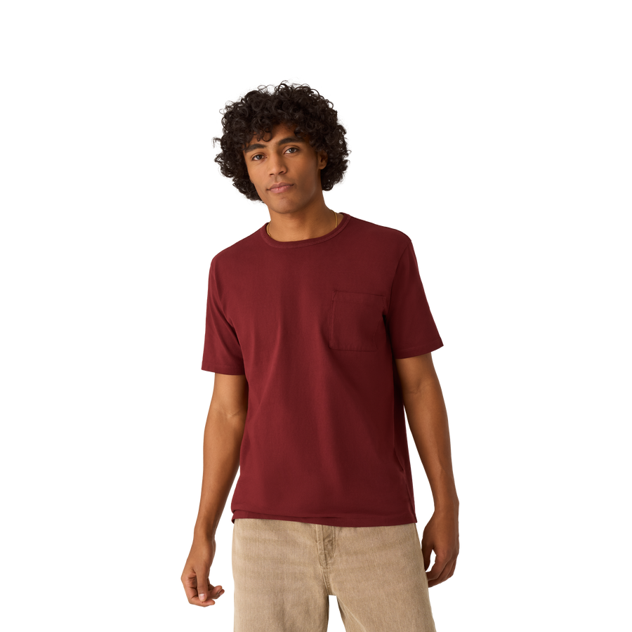 Men’s Premium Weight Pocket Crew Neck T-Shirt - Clean Fit