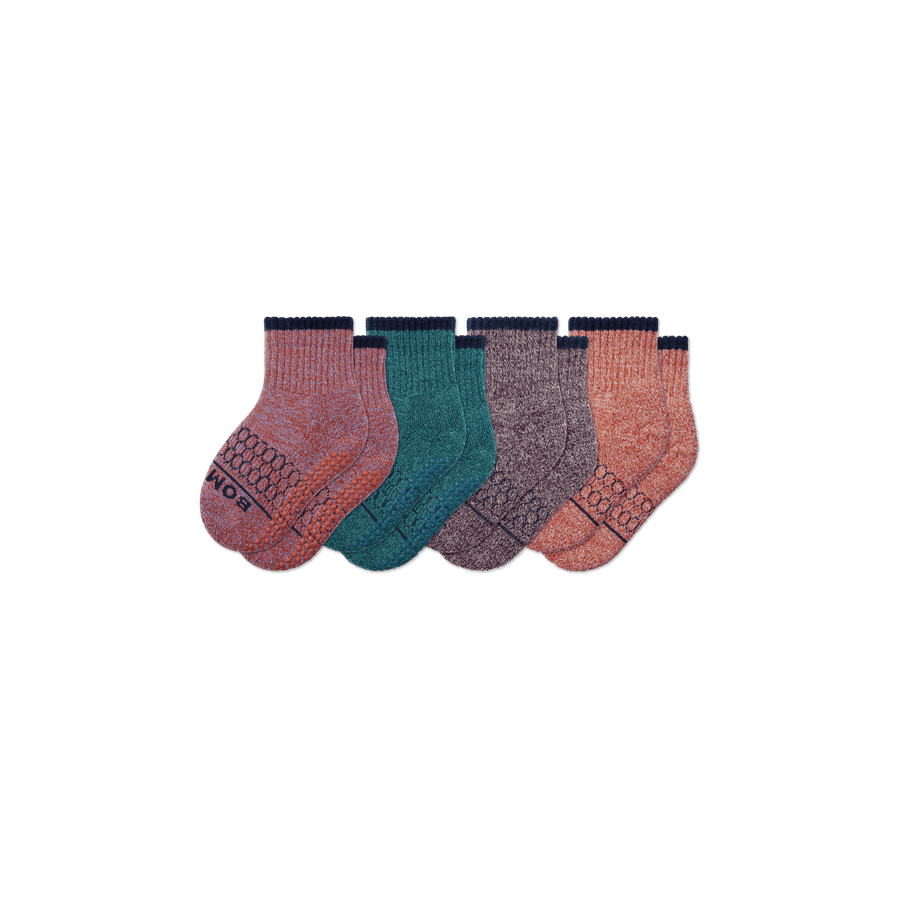 Toddler Merino Wool Blend Calf Sock 4-Pack - Modern Travel Rotation