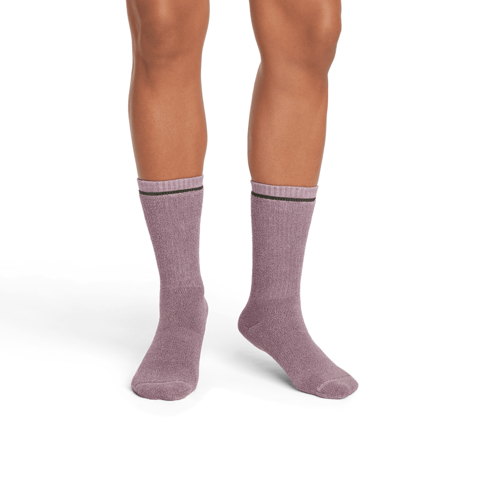 Cotton Terry Calf Socks spanishrose-steelpruple-WO-2-transparent