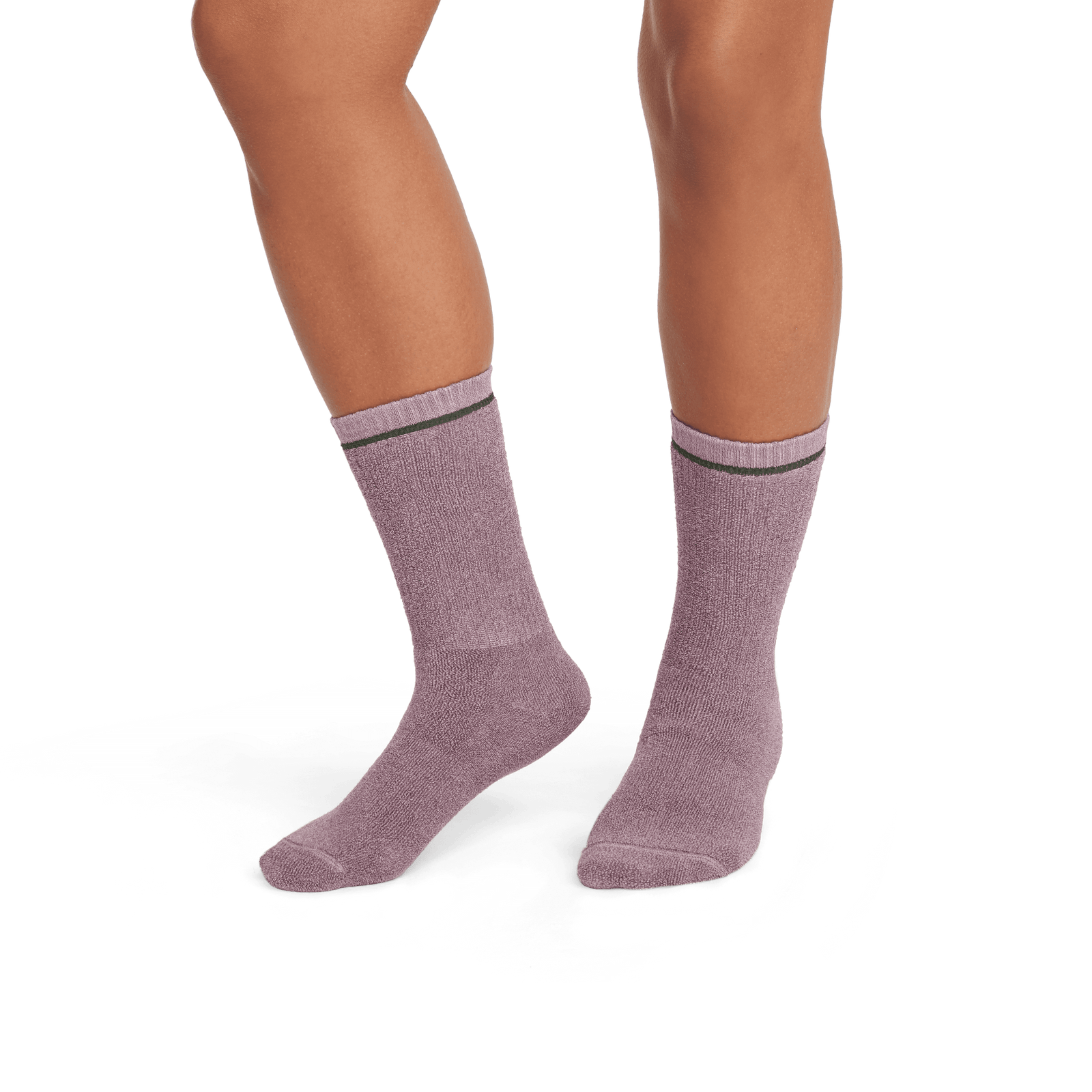 Cotton Terry Calf Socks spanishrose-steelpruple-WO-3-transparent
