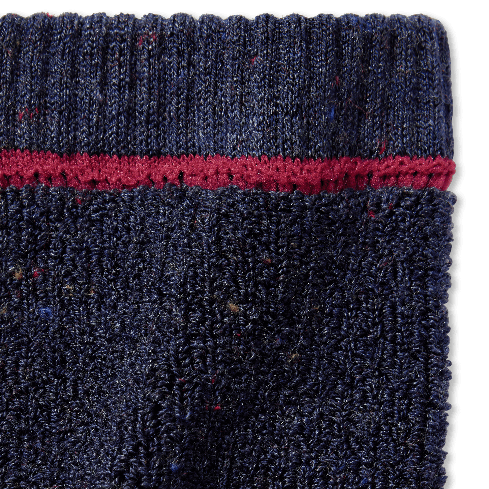 Merino Wool Blend Terry Socks Midnight Navy Detail