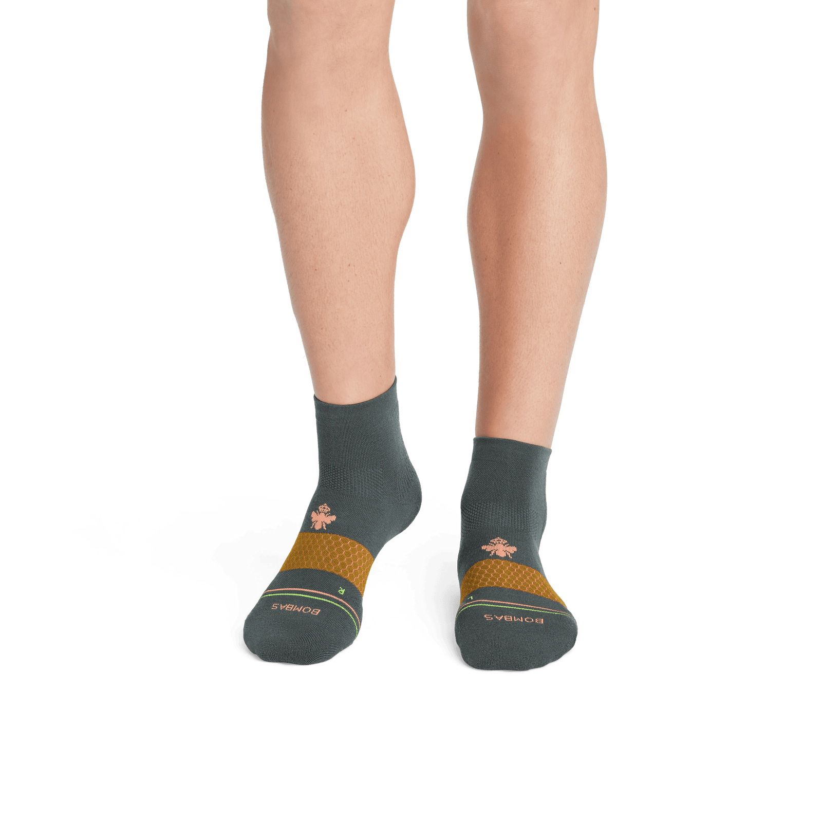 Merino Wool Blend Performance Quarter Socks mossgrey MO1