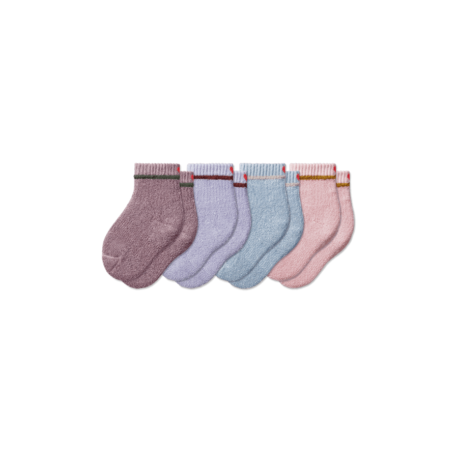 Toddler Terry Calf Sock 4-Pack - Trail Low Cut Rotation