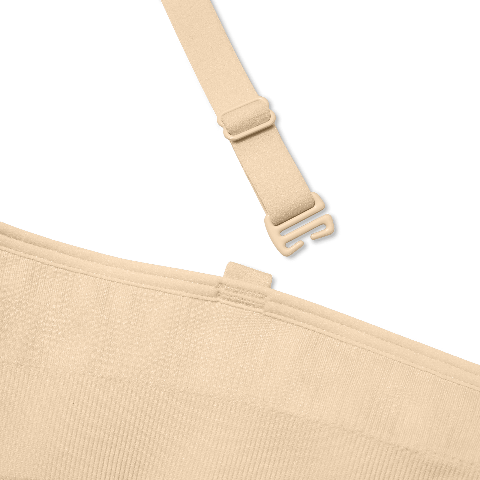 Women's Ribbed Seamless Triangle Bralette - Wheat Detail [7665]