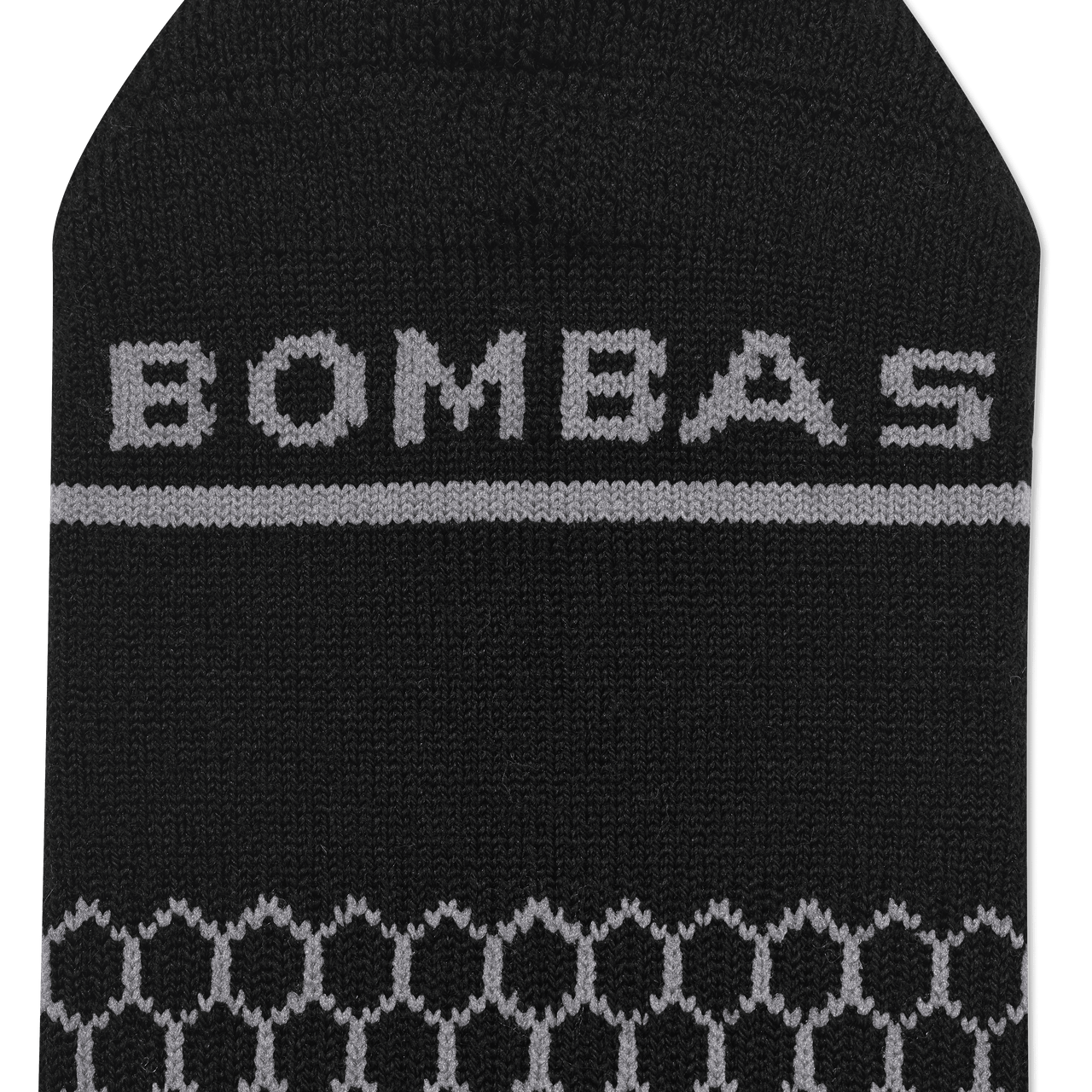 Merino Wool Blend Calf Socks - Black Detail [7800]