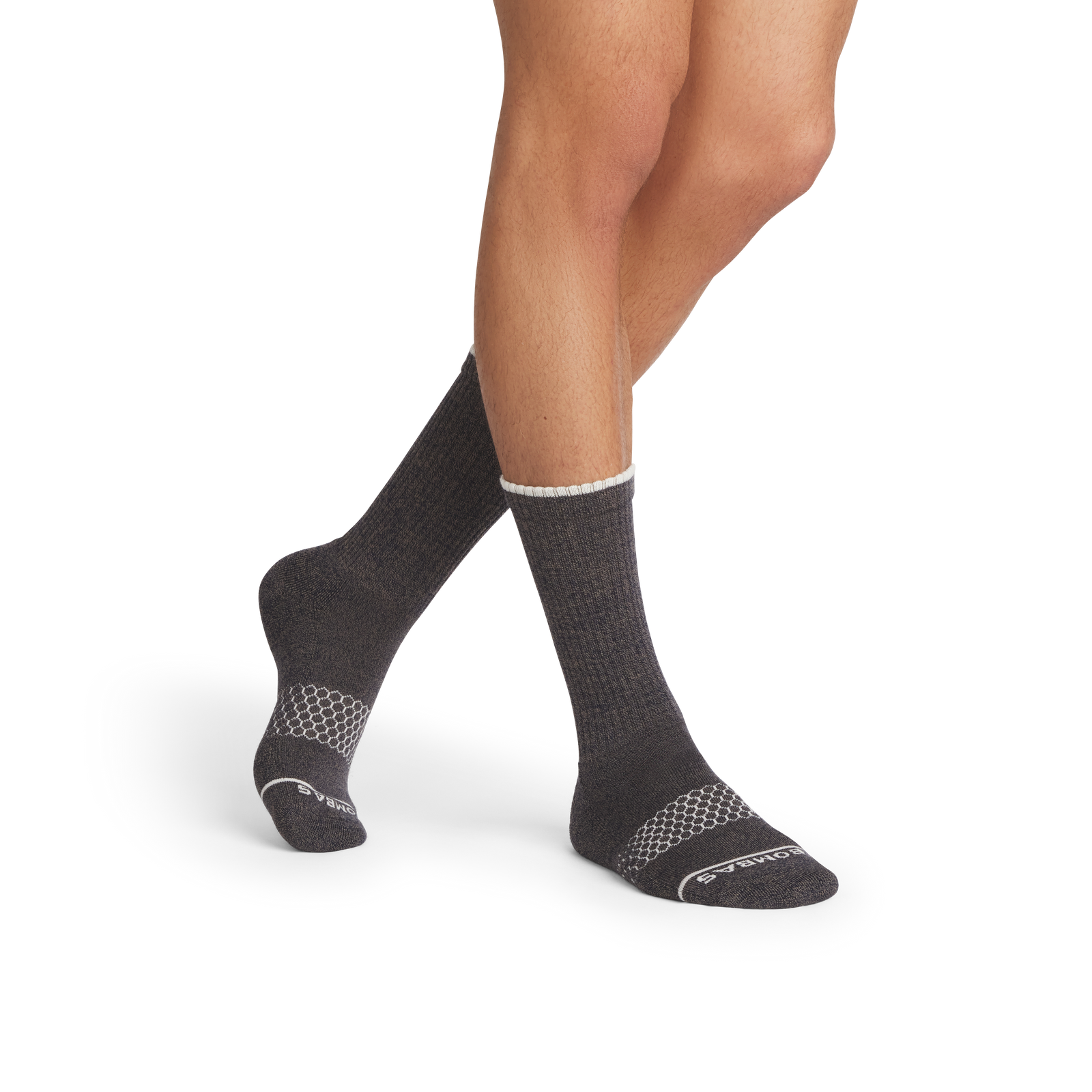 Merino Wool Blend Calf Socks - Mushroom MO1 [7800]