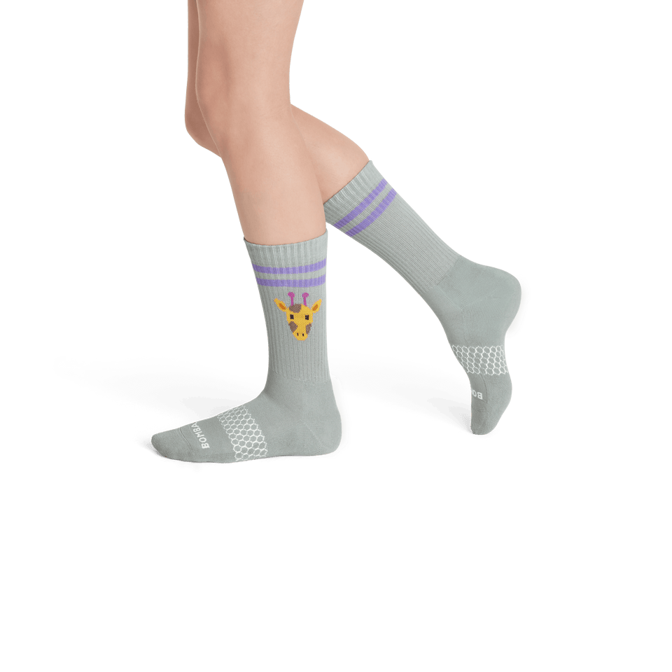 Safari Stripe Calf Socks - Putty Green YO1 [7819]