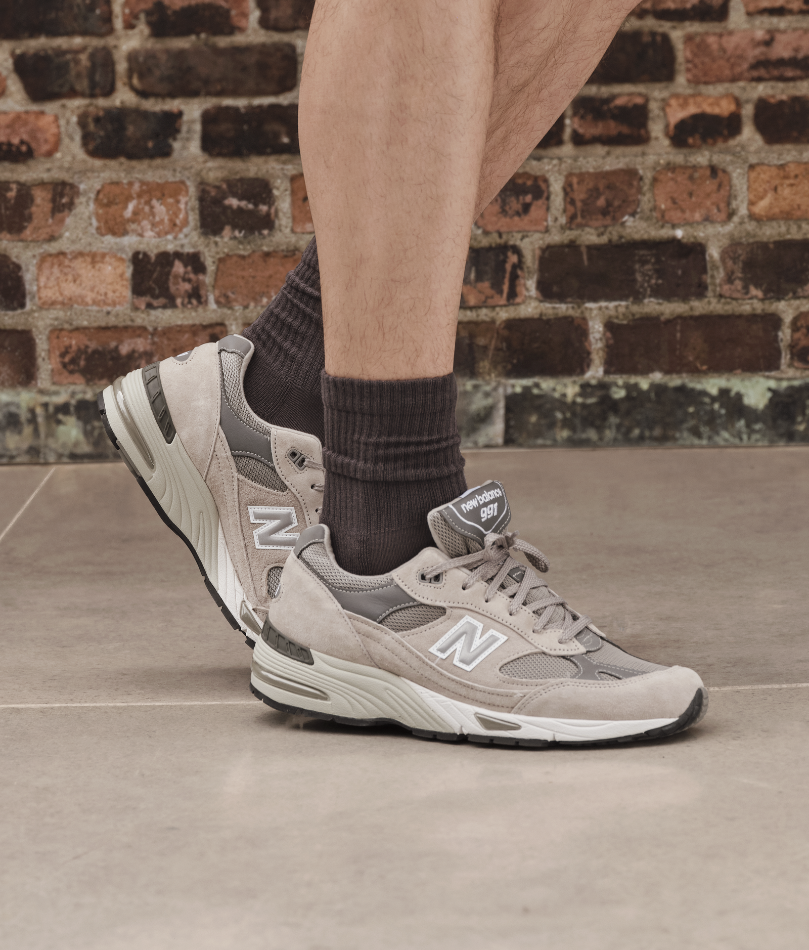 Men's Solids Half Calf Socks - dusty steel [7865] [LIFESTYLE]