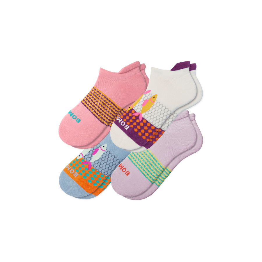 Women's Aquatic Ankle Sock 4-Pack - Comfort Office Support