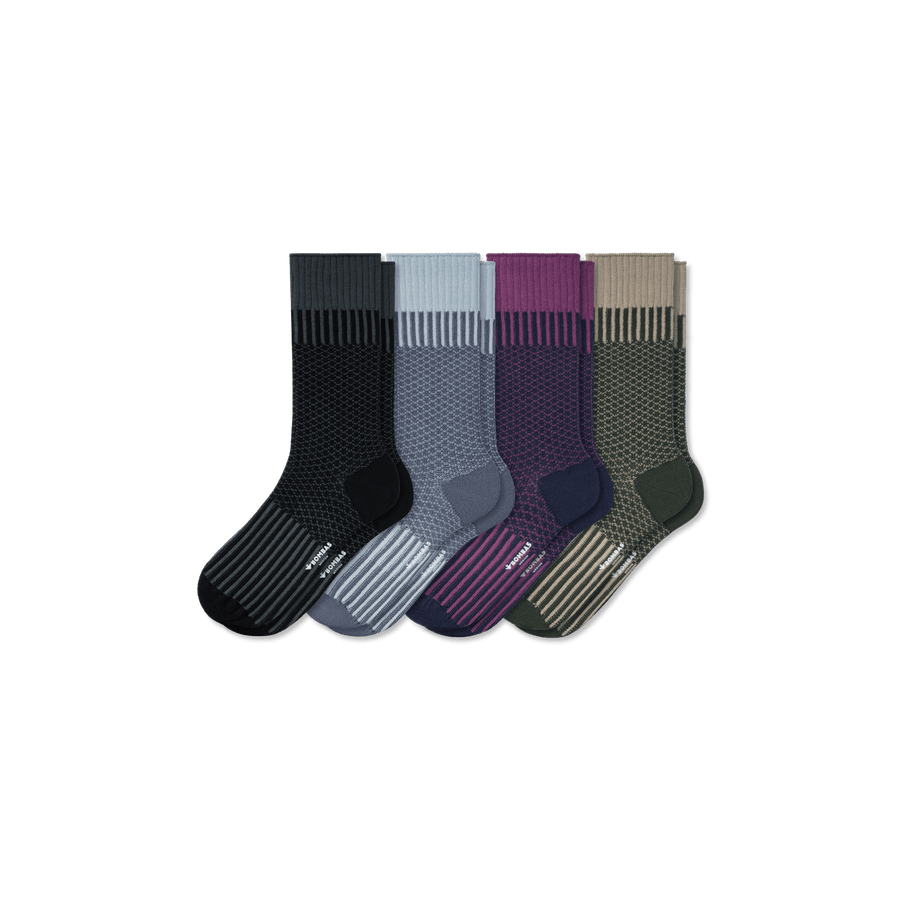 Men’s Jacquard Dress Sock 4-Pack - Modern Lounge Rotation