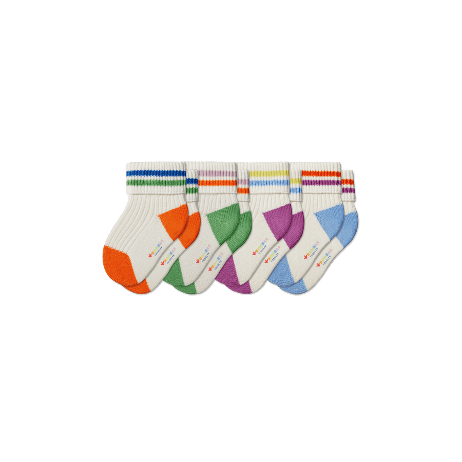 Toddler Pride Calf Sock 4-Pack - Run Pair